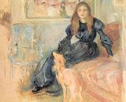 Berthe Morisot Julie Manet and her Greyhound, Laertes